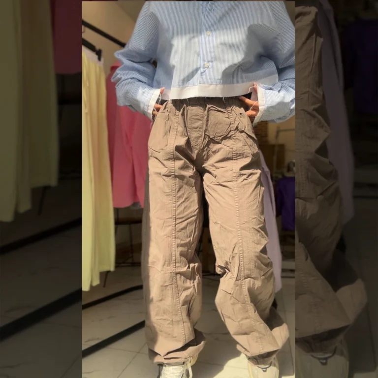 شلوار کتان کاغذی