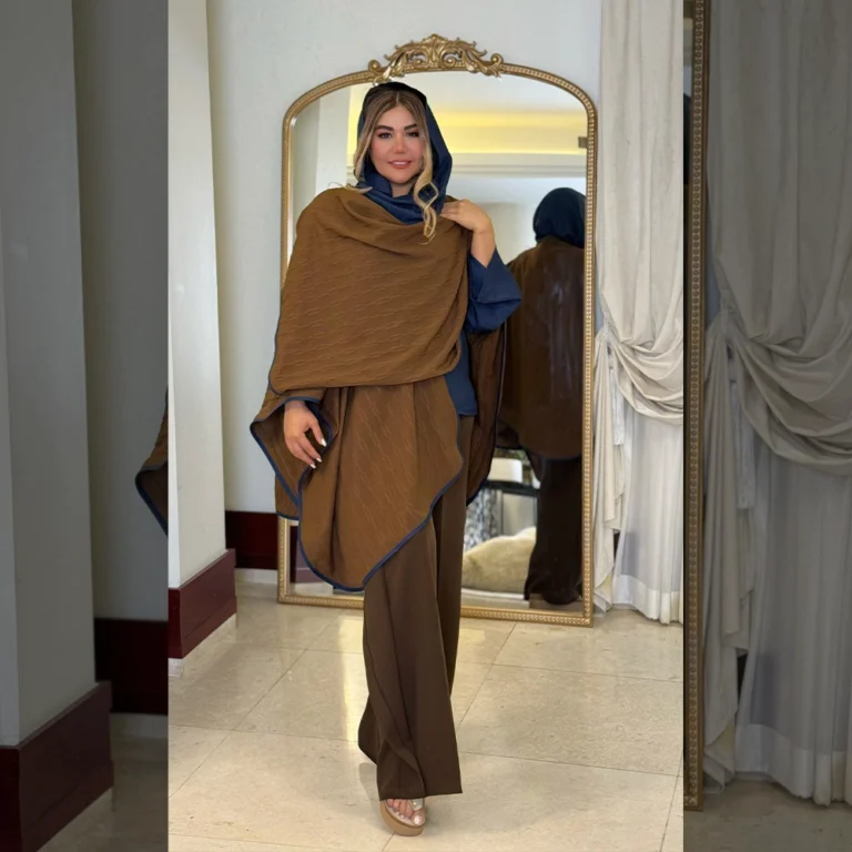 پانچو قهوه ای