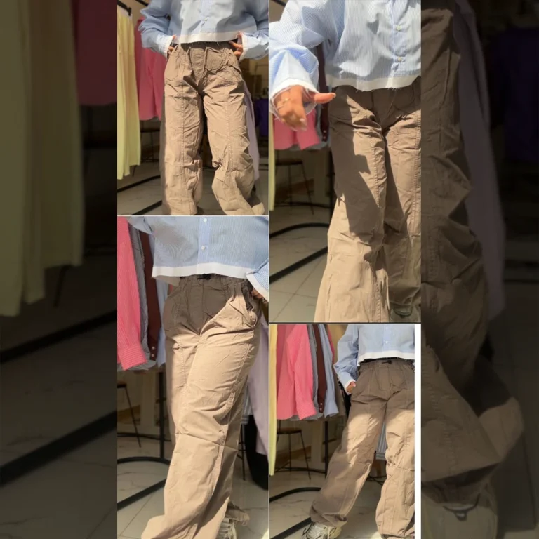 شلوار کتان کاغذی