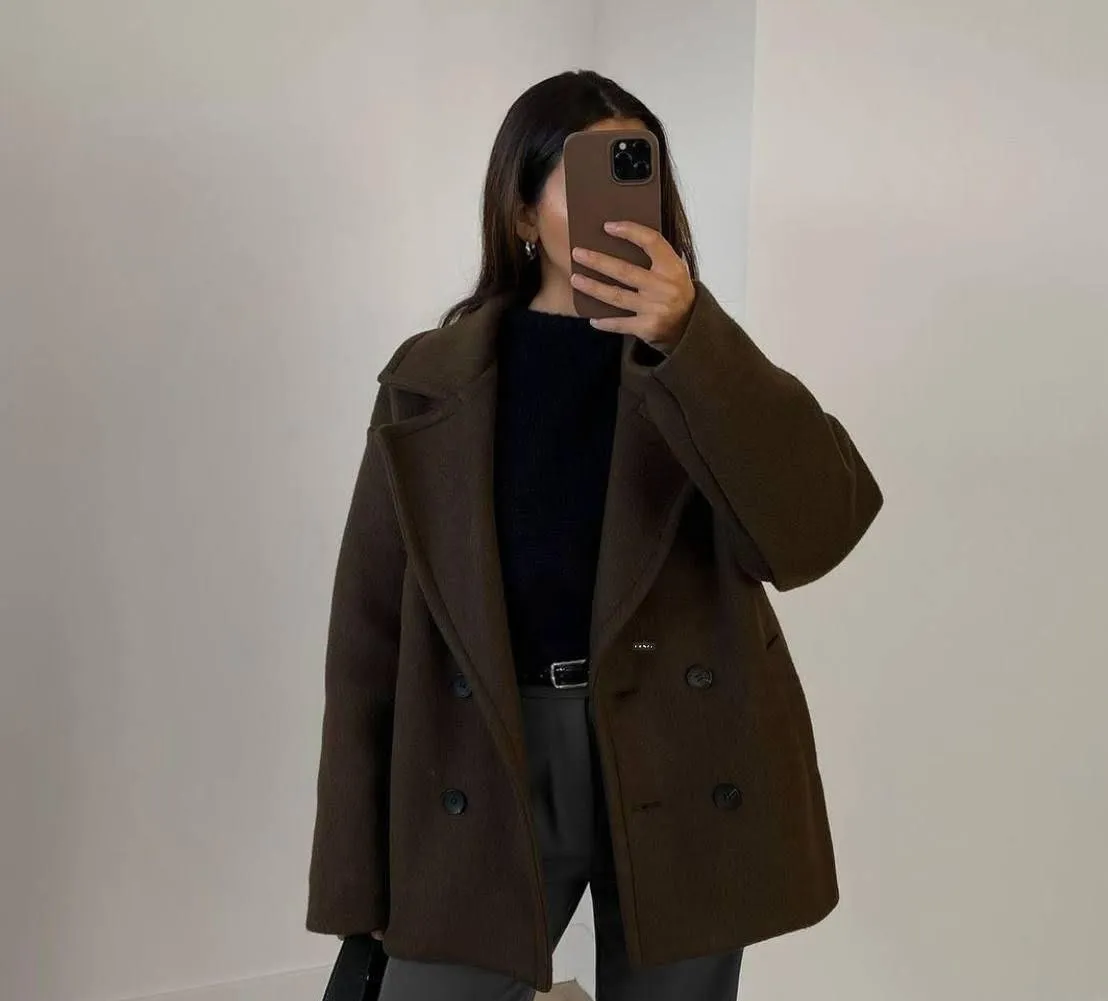 Women's basic fleece jacket کت بیسیک زنانه فوتر