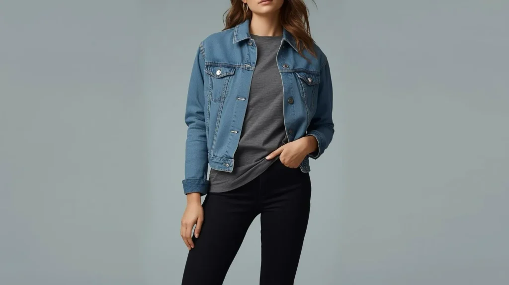 استایل با کت جین