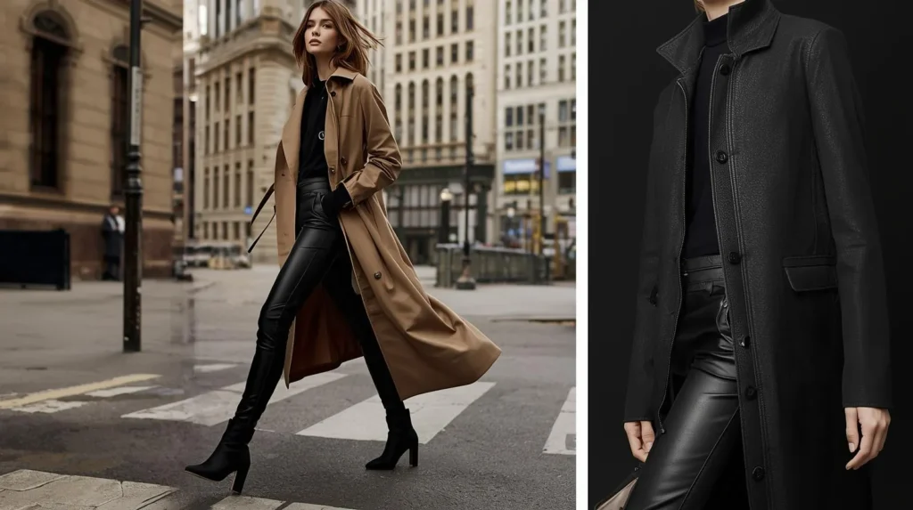 ست کردن بارانی زنانه 