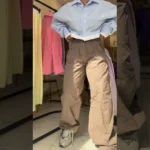 شلوار کتان کاغذی