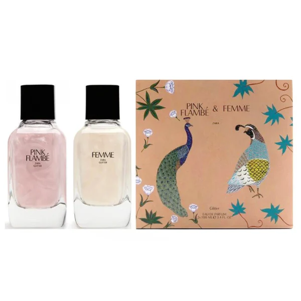 پک عطر ادکلن زارا فم و پینک فلامبی | zara femme & pink flambé - Image 2